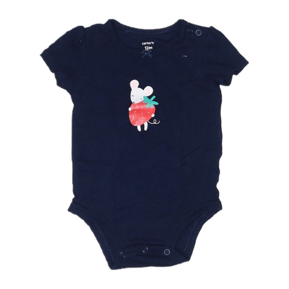 Carter’s Short Sleeve Cute Mouse Bodysuit 12M